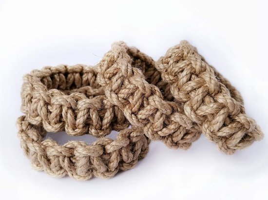 4 pièces - Ruban de rideau tressé - Ruban de rideau en cordon de coton - Ruban de rideau de style campagnard - Ruban de rideau - Pour rideaux transparents/légers - Cadeau de pendaison de crémaillère