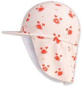 Essentiels de natation | Casquette de soleil UV beige/rouge crabe