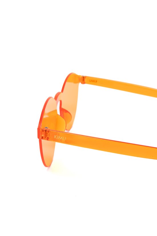 KIMU Zonnebril Larry - Zonder Montuur - Oranje Glazen - Retro Kunststof Montuurloos WK EK Holland Voetbal Nederland Koningsdag Festival van KIMU — afbeelding 3