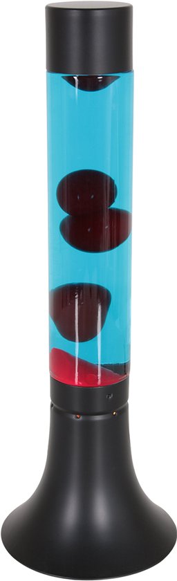 Mexlite - tafellamp - Volcan - zwart - glas metaal - Ø 14cm - E14 - 3117ZW