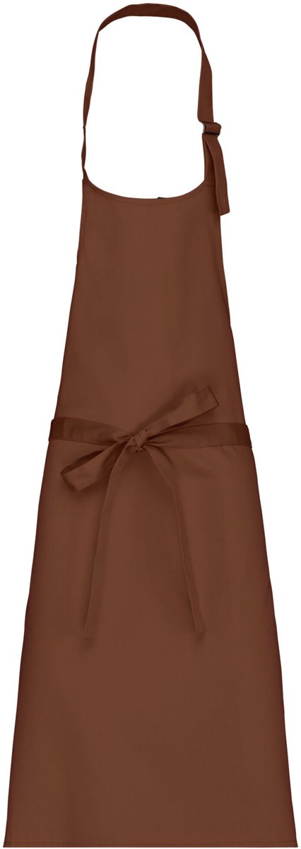 Schort/Tuniek/Werkblouse Unisex One Size Kariban Cacao 35% Katoen, 65% Polyester