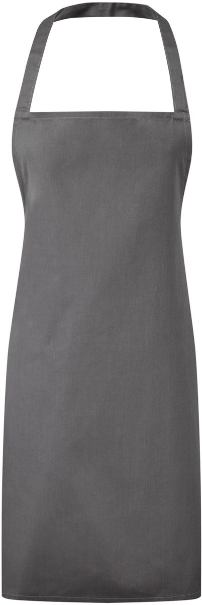 Schort/Tuniek/Werkblouse Unisex One Size Premier Dark Grey 80% Polyester, 20% Katoen