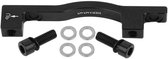 Disc Brake Adapter Spare Parts for Front Brake Mounting Bracket IS Standard Caliper Adapter for BMX Road Bike Bikes (F203 Black) - Bicycle