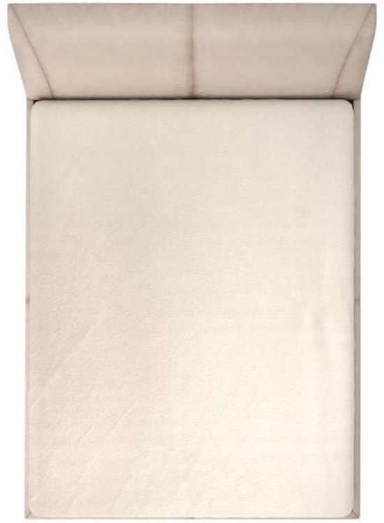 Beau Maison - Velvet Velours Hoeslaken - Parelwit 90 x 200 + 40 cm hoekhoogte (extra hoog)