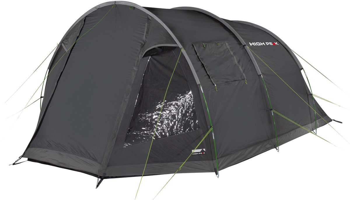 High Peak tunneltent Torri 5.0, ingenaaide tentvloer, 1,9 m stahoogte, PFC-vrij