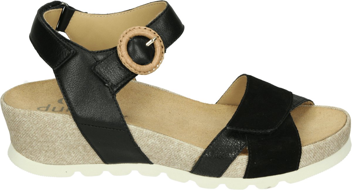 Durea 7425 G Sandalen met hak Zwart