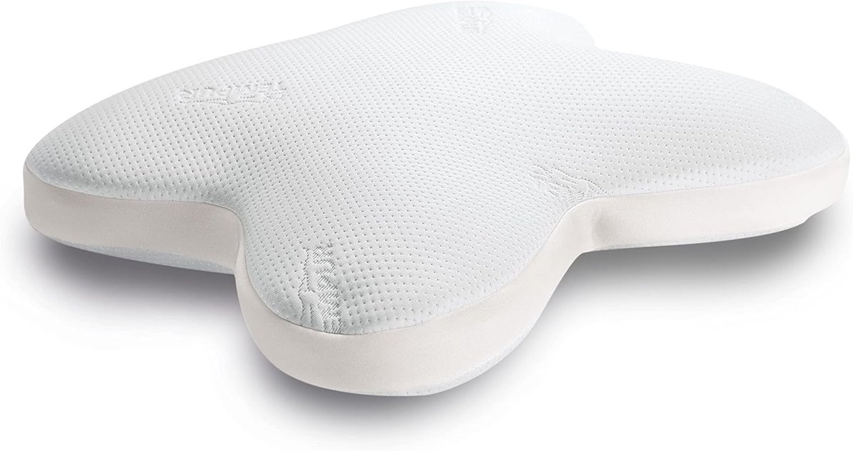 Ergonomisch traagschuim slaapkussen voor buikslapers in vlindervorm - medium stevig gevoel - 60 x 50 x 10 cm hoofdkussen nekklachten