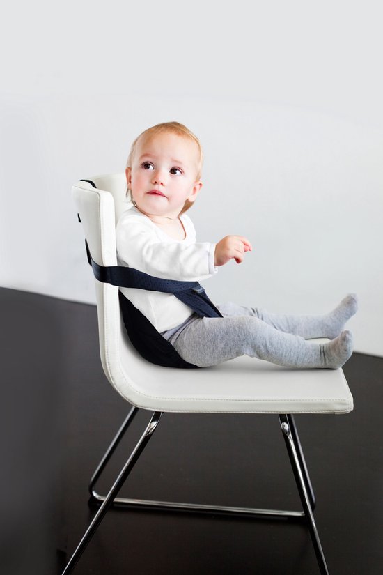 Minimonkey Mini Chair Pocket - travel reis kinderstoel - Black - ook geschikt voor Stokke Tripp Trapp - compact kinderzitje ideaal voor op reis van Minimonkey — afbeelding 3