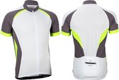 Avento Wielrenshirt - Heren - Wit/Antraciet/Fluorgeel - M