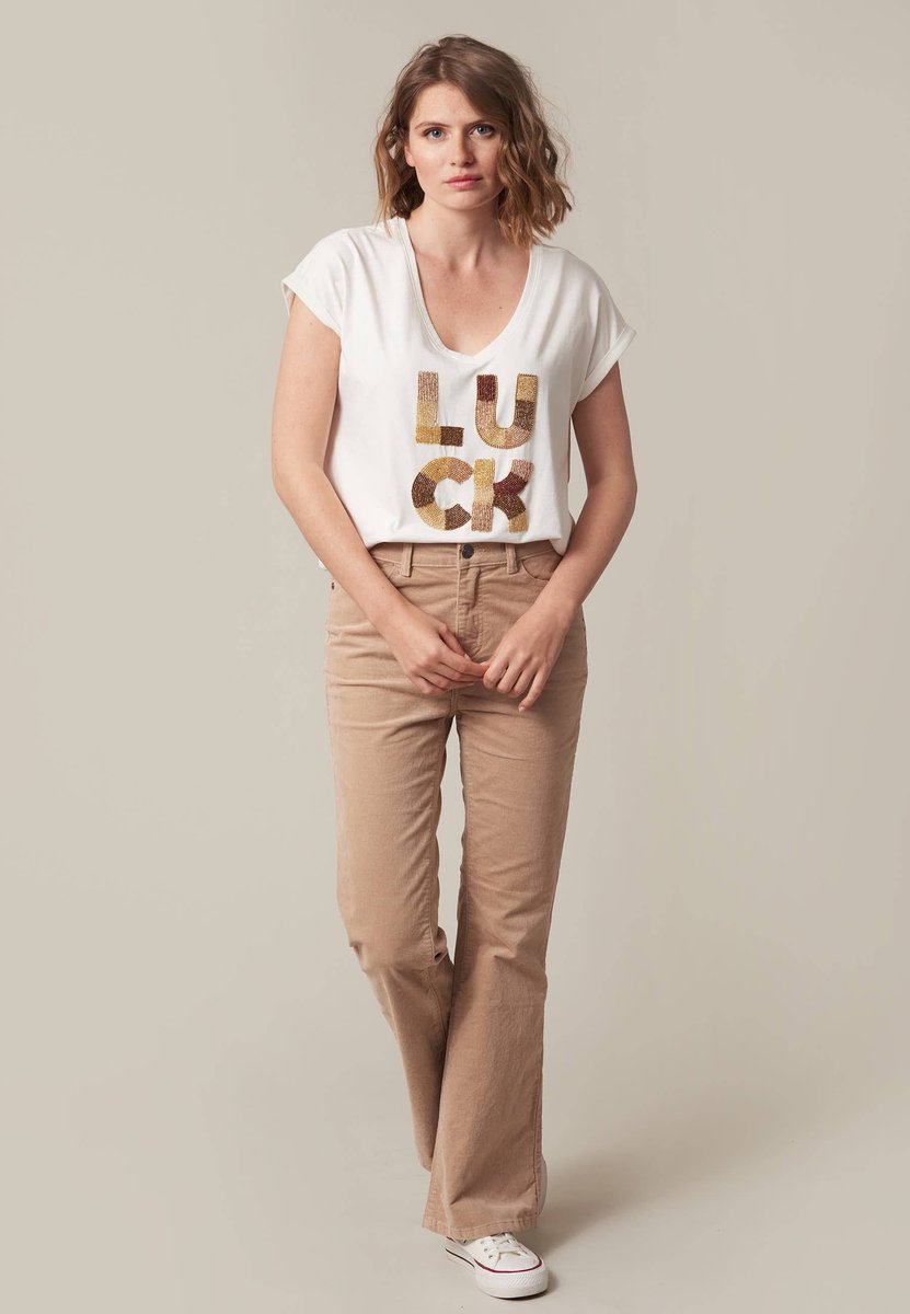 Deeluxe Locky T-shirt Met Korte Mouwen Wit XS Vrouw