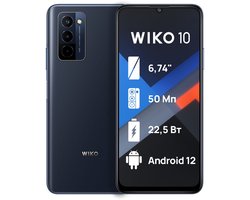 Wiko 10 Dual Sim 4GB RAM 128GB 4G LTE BLACK 50MP SMARTPHONE 6.75 INCH HD