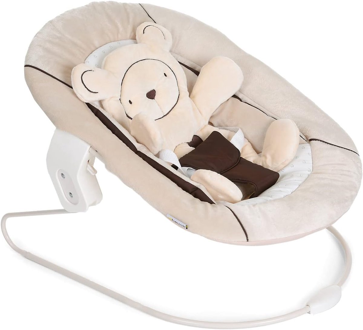 Image of 2 in 1 Bouncer voor Pasgeborenen - Wipstoeltje en Stoelverkleiner in Beige