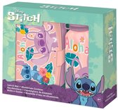 Boîte à lunch et gourde Disney Lilo & Stitch (version 2025) - Coffret scolaire - Coffret déjeuner - Boîte à lunch et gourde/gobelet/bouteille d'eau