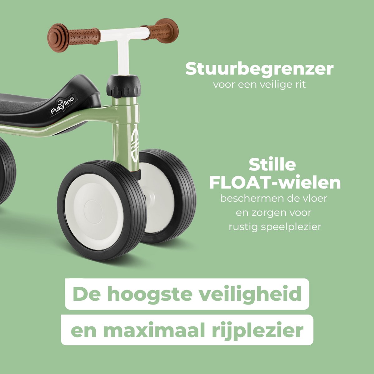 Puky Pukylino loopfiets retro groen - 1 jaar - jongens en meisjes — afbeelding 4
