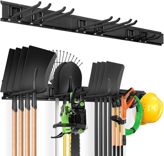2x gereedschapshouder, voor aan de wand, metaal, ophangsysteem