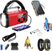 DreamGoods PRO - Noodpakket voor Thuis - Overleven bij Oorlog, Stroomuitval & Rampen - 10.000mAh Noodradio - Overlevingspakket - Denk Vooruit - 72+ uur Survival Kit