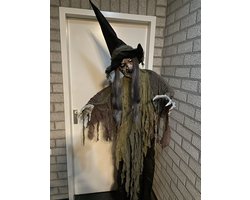 Halloween pop Screaming Witch (Beweging, licht en geluid)
