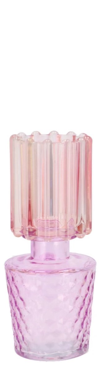 Daan-Kromhout Bicolore dreamy pastel mix vaas 8x17cm Roze