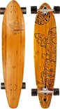 Nijdam Pro-line Longboard 42" Kicktail Bamboo - Totem Triumph - Zwart/Rood