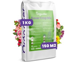 Groenbemester - Zaden Mix 10 soorten (1kg, 150m2) - Bodemverbeteraar - Bevat Onder Andere Niger, Winterrogge, Phacelia Zaad, Mosterdzaad Groenbemester, Japanse Haver - Verhoogt Organische Stofgehalte in Bodem - Verbetert Bodemstructuur - Organifer