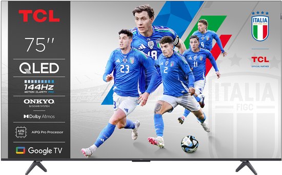 TCL 75P8K 75 | Ultra HD 4K QLED Smart TV (2025) | Google TV + Wifi | Dolby Vision | Quantum Dot | 120Hz