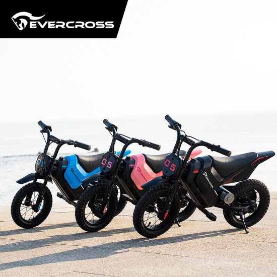EVERCROSS EV05M Moto Eléctrica Para Niños – Motor De 150W, Velocidad De 8/16 Km/h, Autonomía De 10 Km, Ruedas De 12 Pulgadas, Para Niños De 3 A 12 Años