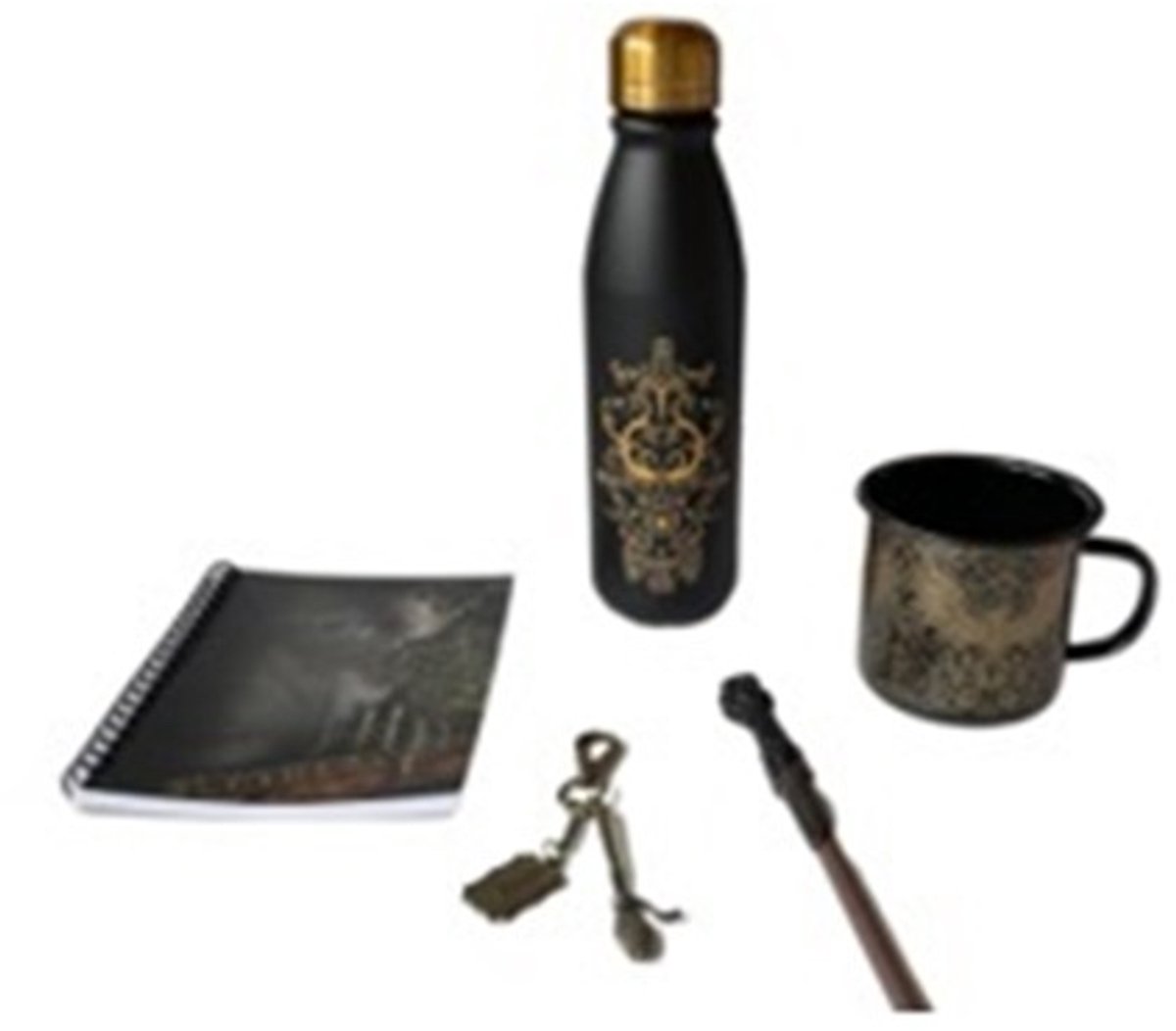 Harry Potter - Geschenkset (Fles + Mok + Notitieboekje + Balpen + Sleutelhanger)