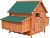 Bol.com vidaXL - Kippenhok - 157x97x110 - cm - hout aanbieding