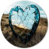 Liefde, Surrealistisch, Spiegel, Blauw, Groen, Bruin, Grijs, Zwart