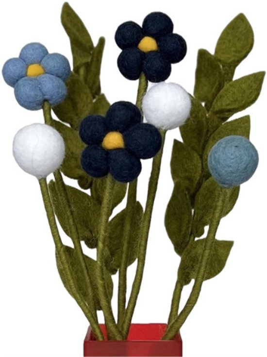 Handgemaakt Vilten Bloemenboeket voor Decoratie