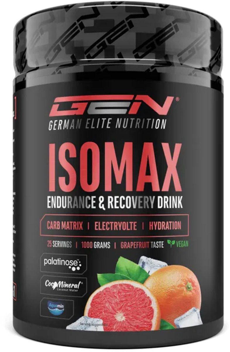 German Elite Nutrition – ISOMAX – Sportdrank – Elektrolyten – Koolhydraten – Grapefruit