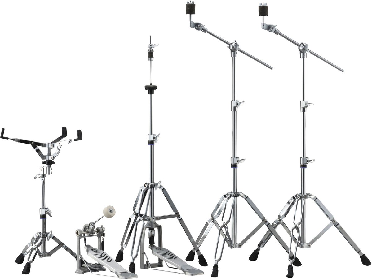 Yamaha HW680W – Drum Hardware Set – 600‑Series – Double‑Braced – Complete 5‑delige Hardware Pack