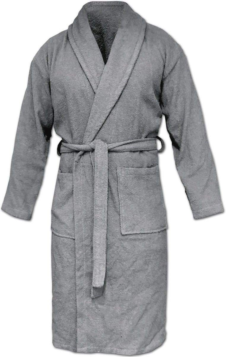 Comfortabele badstof badjas voor dames en heren - Uniseks ochtendjas voor thuis, sauna en reizen