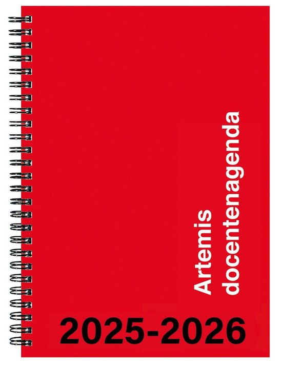 Artemis Docentenagenda - 2025/2026 - A5 - Week op twee pagina's - Hardcover - Ringband - Bekking & Blitz