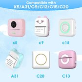 5 Rollen Sticker Pocket Printer Papier - Voor Mini Printer - Thermisch Papier Mini Printer - Navulling Mini Printer - Navulling Pocket Printer