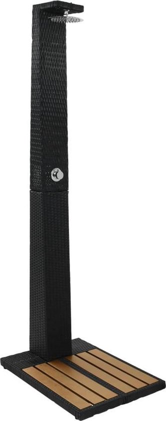 vidaXL Tuindouche poly rattan HKC