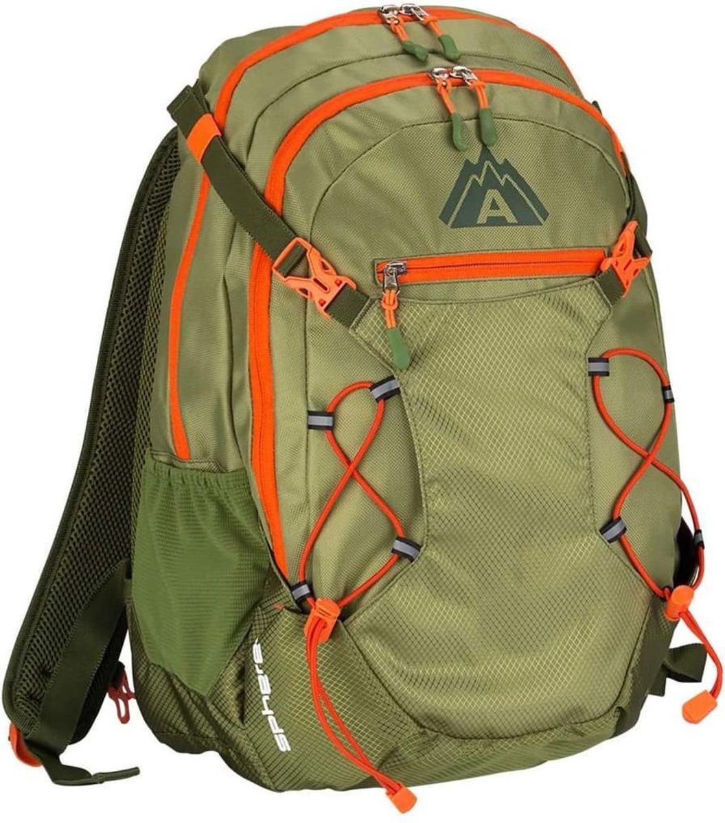 Abbey Backpack - Rugzak- groen/oranje