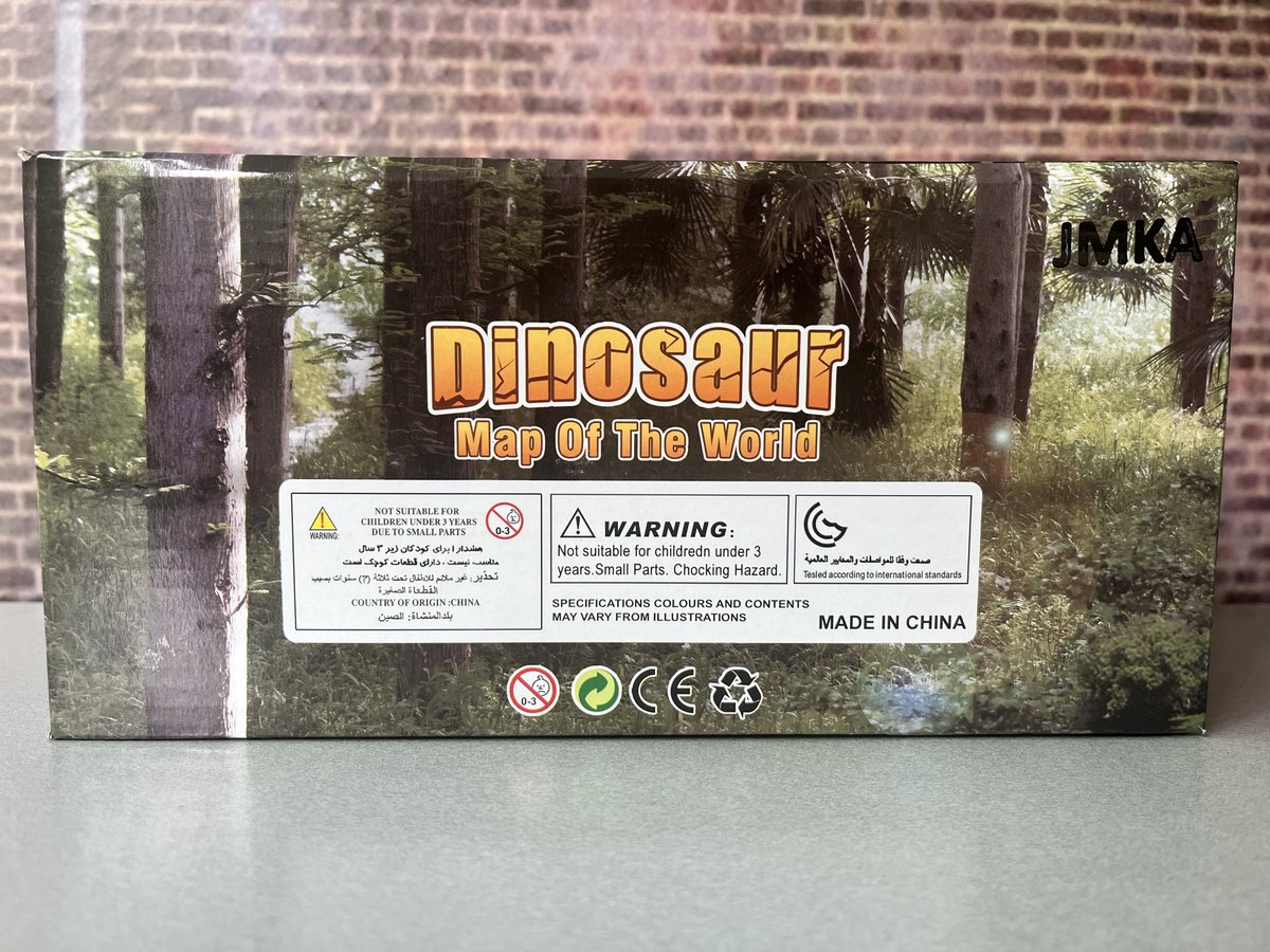 JMKA Dinosaurus speelgoed - Dinosaurussen speelfiguren- Dinosaurus speelgoed jongen 3 jaar- dinosaurus- Jurassic world - 9 dinosaurussen 15 CM + Dino speelgoed auto - COMPELETE SET — afbeelding 2