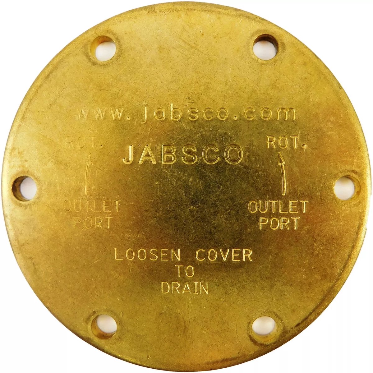 Jabsco 11831-0000 messing Deksel / Eindstuk 080 voor Koelwaterpomp