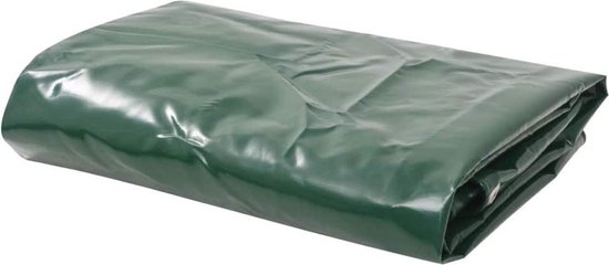 vidaXL Bâche Vert 4x6 m - Revêtement PVC - Résistant à la déchirure, à l'eau et aux UV - Œillets métalliques dans les coins et les bords - Bâche