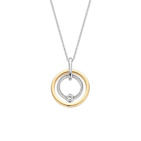 Tuscany Silver Roloketting met hanger, sterling zilver, groot, filigraan, opgeblazen hartje, instelbaar, 41 cm (16 inch) 46 cm (18 inch) Voor Dames Tuscany Silver Roloketting met hanger, sterling zilver, groot, filigraan, opgeblazen hartje, instelbaar, 41 cm (16 inch) 46 cm (18 inch) Voor Dames