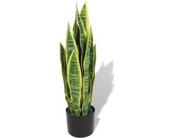 vidaXL - Kunst - sanseveria - plant - met - pot - 65 - cm - groen