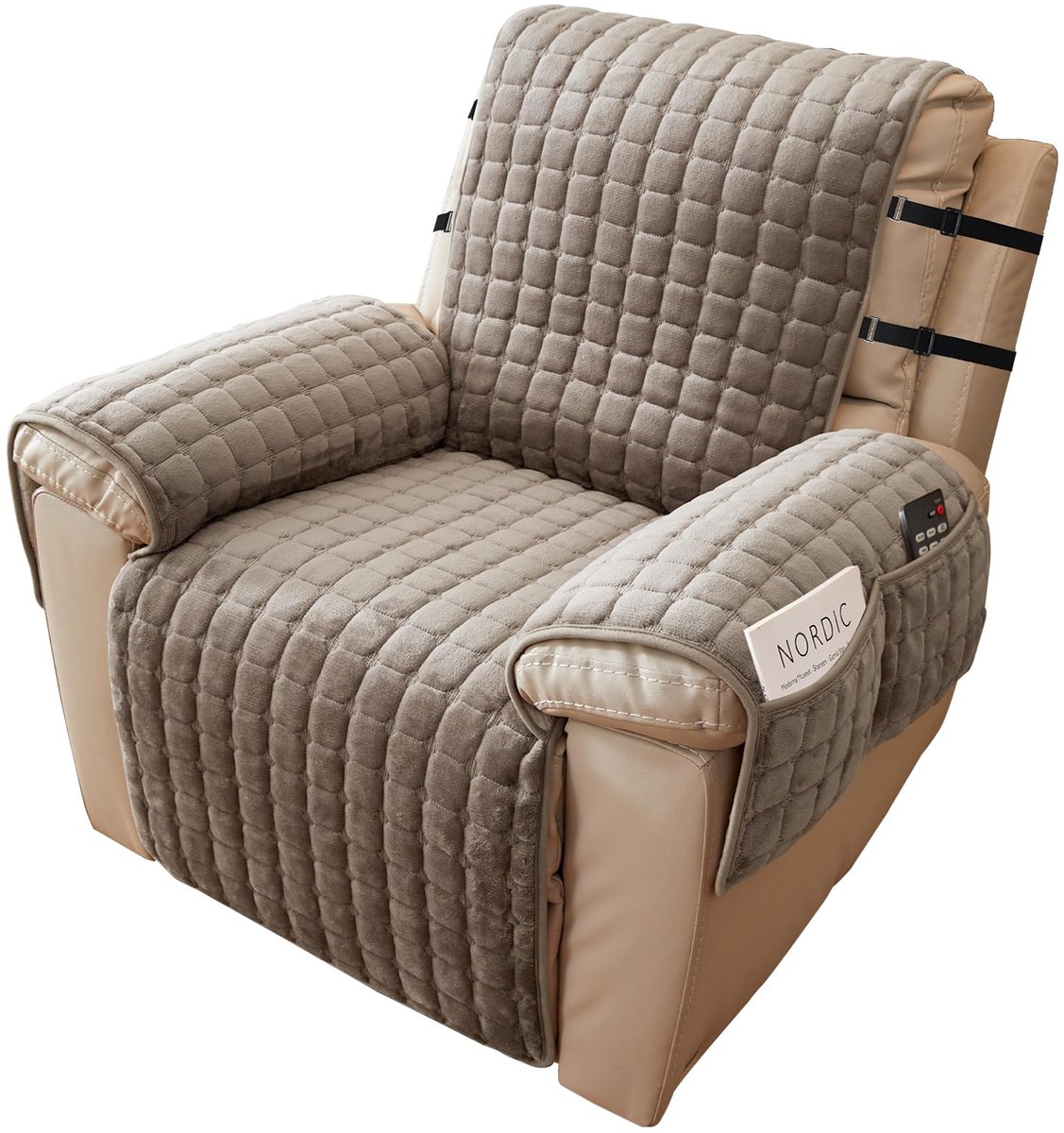 Ibenzoa® Comfortabele en Stijlvolle Bankbeschermer voor Ultieme Relaxervaring met Handige Opbergvakken