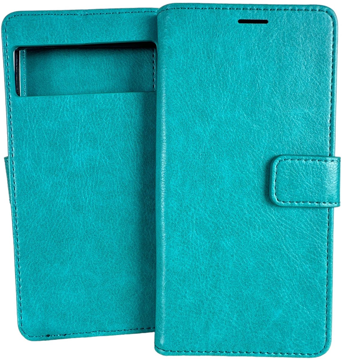 Bookcase Geschikt voor: Google Pixel 6 - Groen - portemonnee hoesje