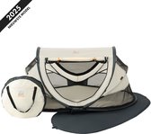 Deryan Peuter Luxe Campingbedje – Inclusief zelfopblaasbare matras - Cream