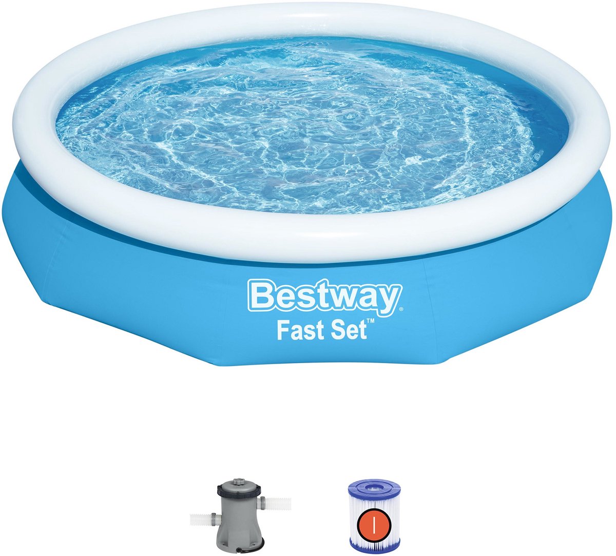 Bestway Fast Set inflatable pool with filter pump - Ø 305 x 66 cm