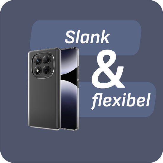 Slanke en flexibele doorzichtige TPU hoes om de Xiaomi Redmi Note 14 Pro 5G.