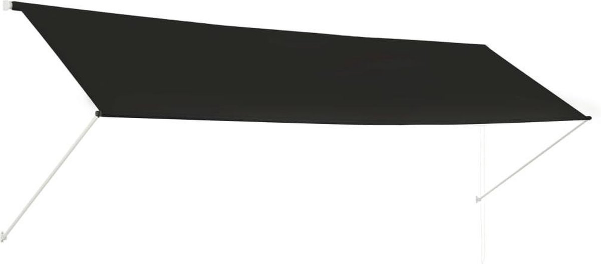 Bol.com vidaXL - Luifel - uittrekbaar - 400x150 - cm - antraciet aanbieding