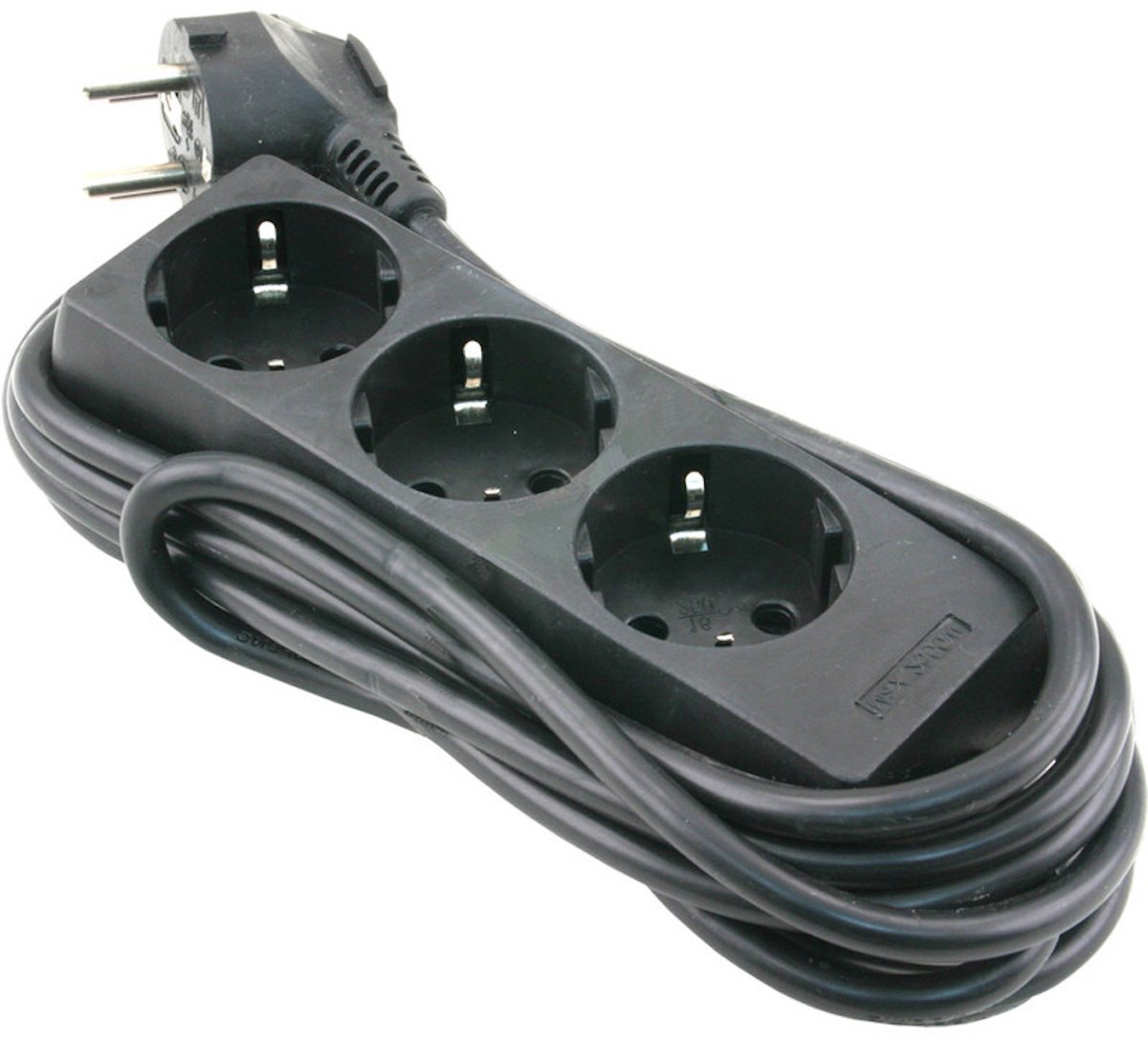 Tafelcontactdoos 3 voudig zwart + RA - 1.5 meter