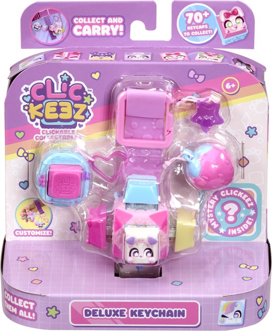 Clickeez Cube Sleutelhanger - Fidget - Verzamel ze allemaal - Anti Stress - Speelgoed - Ontspanning - Toetsenbord Fidget